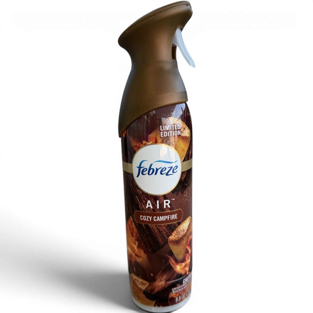 Febreze Air Cozy Campfire Limited Edition Room Spray Odor Eliminator 8.8 oz Can